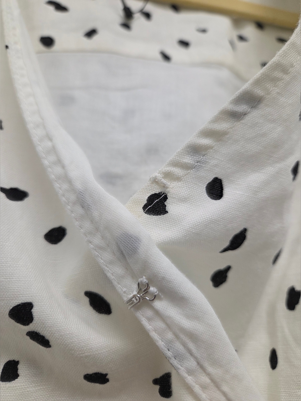 Banana Republic White Sleeveless Polka Dot Wrap Camisole Dress - Picture 5 of 14